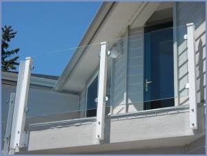 Glass Railing on Balcony